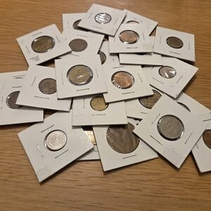 Assorted Coin Collection in Protective Sleeves